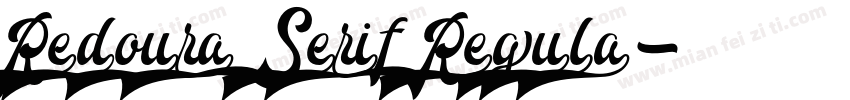 Redoura Serif Regula字体转换